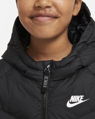 Nike lasten talvitakki NSW SYNTHETIC FILL, musta XS (122-128 cm) 907161731 hinta ja tiedot | Tyttöjen takit | hobbyhall.fi