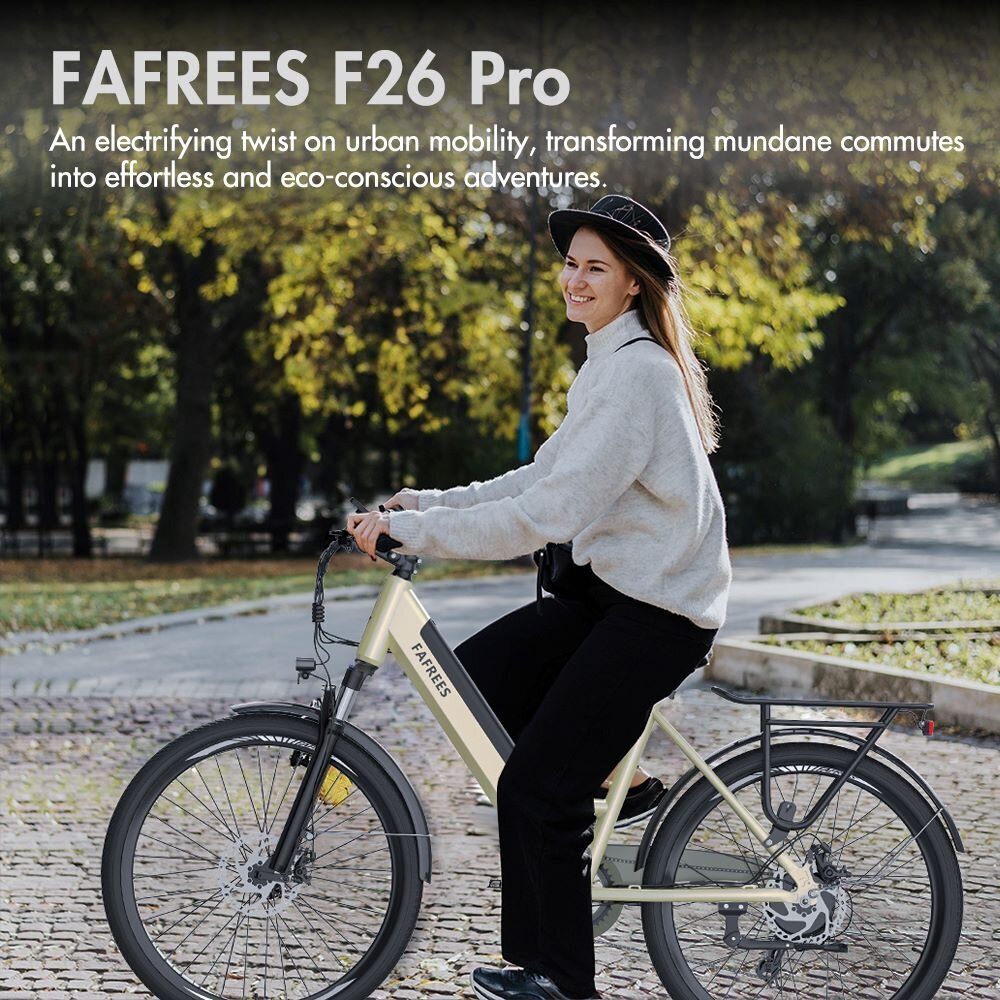 Sähköpyörä Fafrees F26 Pro 26'', keltainen. hinta ja tiedot | Sähköpyörät | hobbyhall.fi