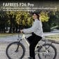 Sähköpyörä Fafrees F26 Pro 26'', keltainen. hinta ja tiedot | Sähköpyörät | hobbyhall.fi