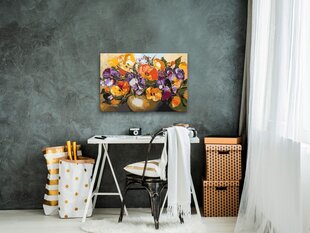 DIY kangas maalaus - Vase Of Pansies hinta ja tiedot | Maalaa numeroiden mukaan | hobbyhall.fi