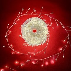 500 LED Wire Garland BlitzTop kelalla, lämpimän valkoinen hinta ja tiedot | Jouluvalot | hobbyhall.fi