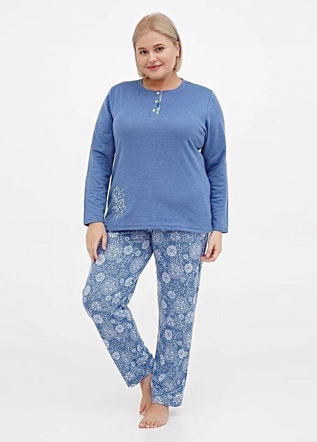 Naisten pyjamat Cotpark 30213, sininen hinta ja tiedot | Yöasut ja pyjamat | hobbyhall.fi