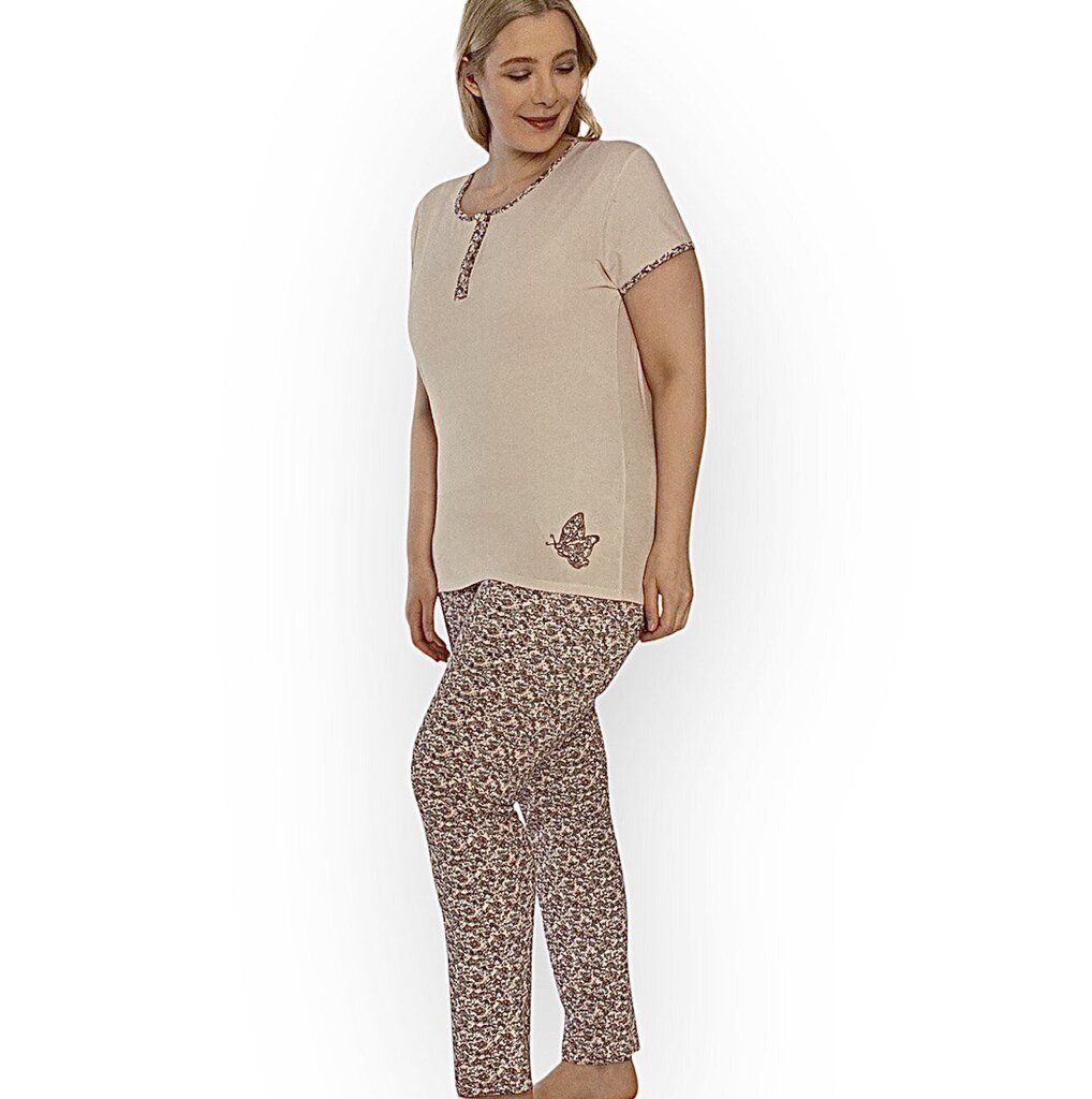 Naisten pyjamat Cotpark 14027B, beige hinta ja tiedot | Yöasut ja pyjamat | hobbyhall.fi