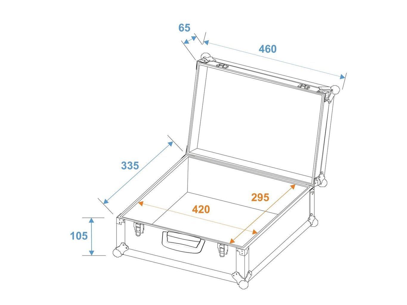 Universalus dėklas Roadinger foam 46x35x17mm raudonas hinta ja tiedot | Soittimien lisätarvikkeet | hobbyhall.fi