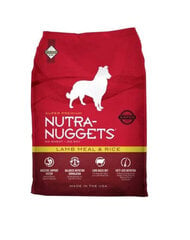 Nutra Nuggets kaikenrotuisille aikuisille koirille lammasta ja riisiä, 15 kg hinta ja tiedot | Koiran kuivaruoka | hobbyhall.fi