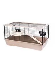 Häkki jyrsijöille Interzoo Bunny De Luxe, 100x53x50 cm, hiekka hinta ja tiedot | Pieneläinten häkit ja tarvikkeet | hobbyhall.fi