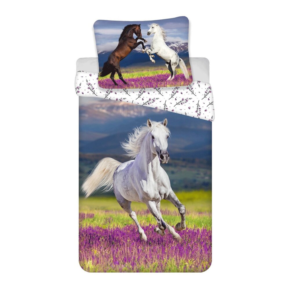 Jerry Fabrics vuodevaatesetti Horse Meadow, 140x200, 2 osaa hinta ja tiedot | Vuodevaatteet lapsille | hobbyhall.fi