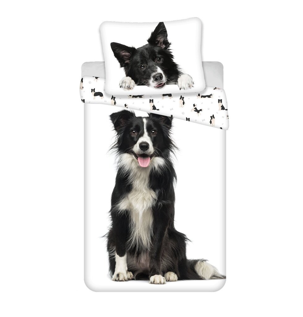 Vuodevaatesetti Border Collie, 140x200, 2 osaa hinta ja tiedot | Vuodevaatteet lapsille | hobbyhall.fi