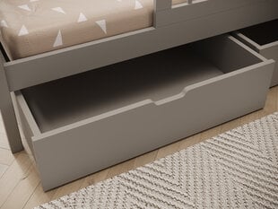 Lasten sänky ADRK Furniture Galicja, 90x200 cm, harmaa hinta ja tiedot | Lastensängyt | hobbyhall.fi