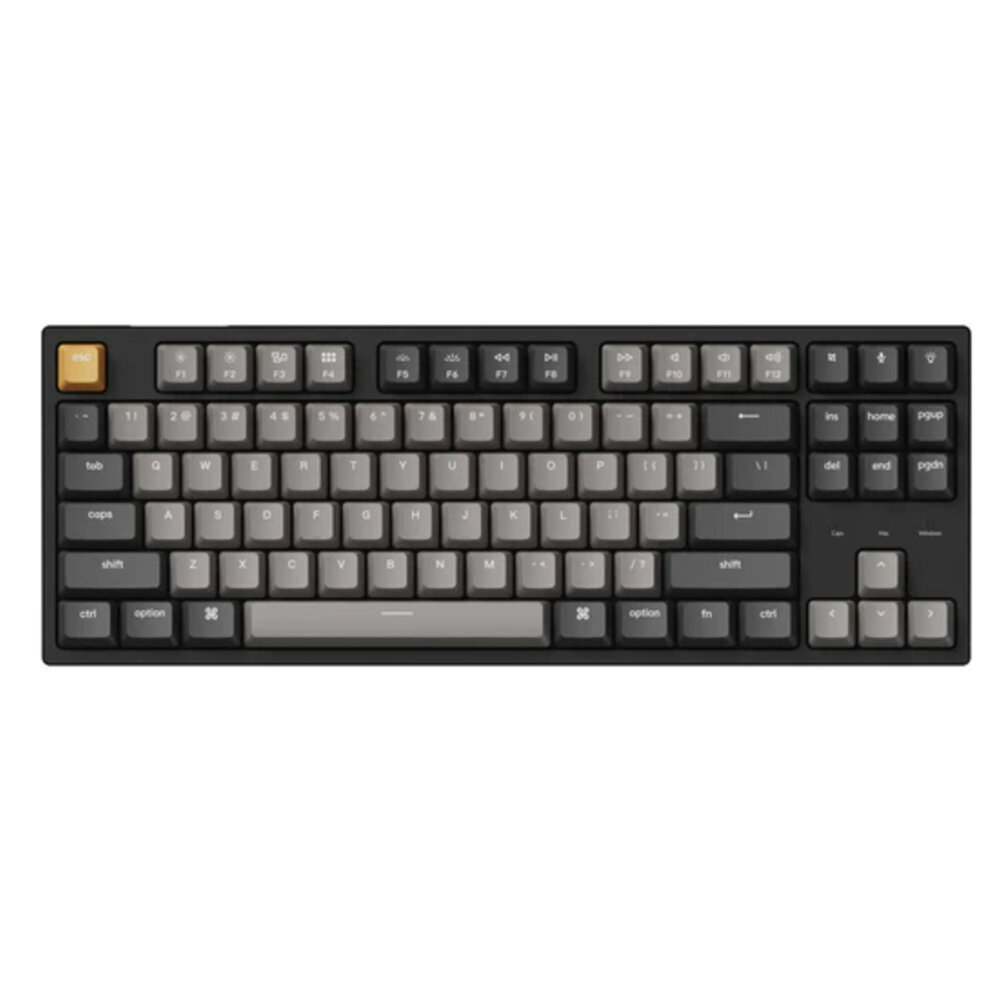 Keychron C1 Pro V2, TKL, Gateron G Pro Brown Switch (Hot-Swappable), Black, US hinta ja tiedot | Näppäimistöt | hobbyhall.fi