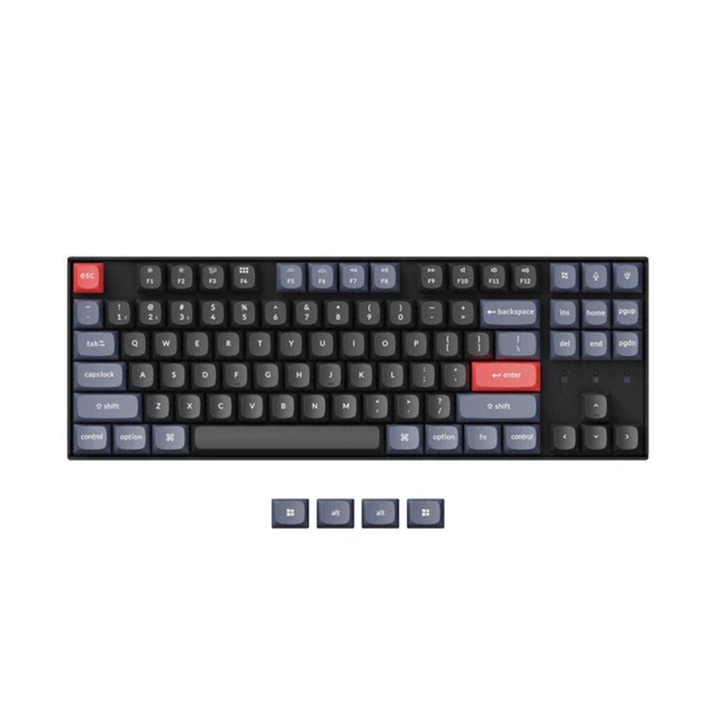 Keychron K8 Pro, TKL, Gateron G Pro Red Switch, Black, US hinta ja tiedot | Näppäimistöt | hobbyhall.fi