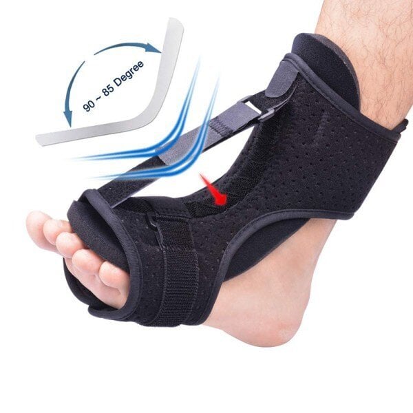 Plantar Fasciitis Night Splint Plantar Fasciitis Säädettävä 1 kpl-musta hinta ja tiedot | Kauneudenhoitotarvikkeet | hobbyhall.fi