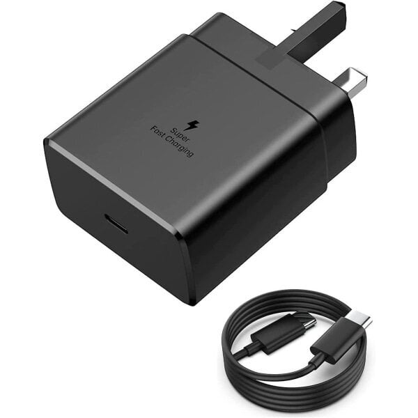 45 W USB-C Supernopea Laturi USB-C-Pistokkeella Samsung Galaxy S23/S23 Ultra/S23+/S22 Ultra/S22+/S22/S21 Ultra/S21+/S21/S20/Note20/Note hinta ja tiedot | Paristolaturit | hobbyhall.fi