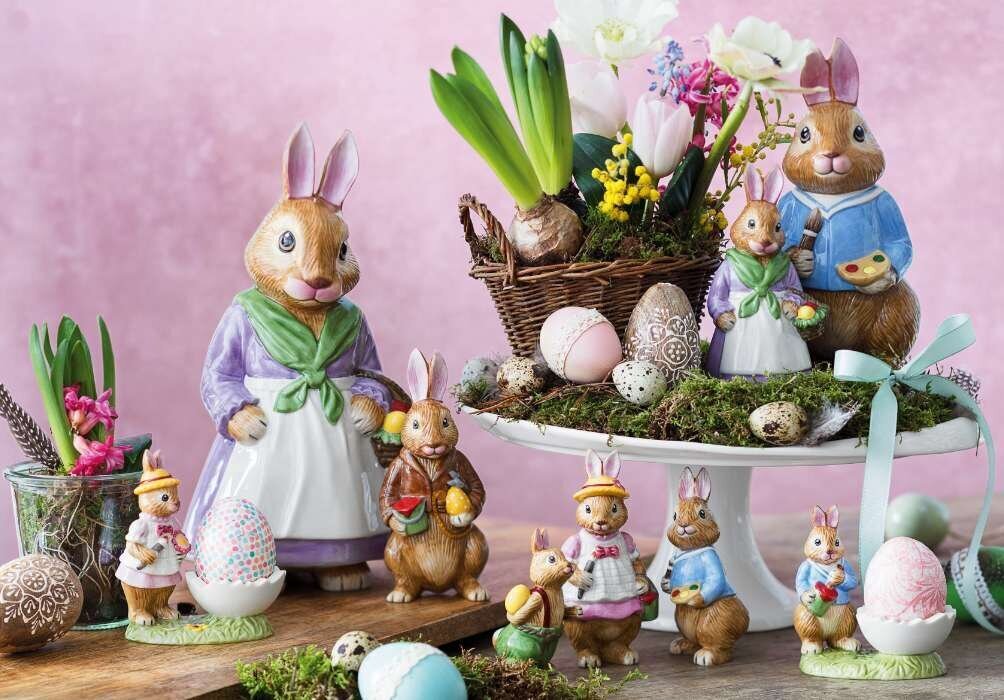 Villeroy & Boch "Bunny Tales" - Koristeellinen pääsiäiskani Hans, 15 cm hinta ja tiedot | Juhlakoristeet | hobbyhall.fi