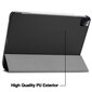 iLike Tri-Fold Ekotekon Nahkakotelo Apple iPad 10.9'' 10t Gen (2022) Musta hinta ja tiedot | Tablettien kotelot ja muut tarvikkeet | hobbyhall.fi