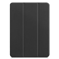 iLike Tri-Fold Ekologinen Nahkainen Jalusta Kotelo Apple iPad Air 4 10.9'' (2020) / iPad Air 5 10.9'' (2022) Musta hinta ja tiedot | Tablettien kotelot ja muut tarvikkeet | hobbyhall.fi