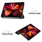 iLike Tri-Fold Ekologinen Nahkakahva Samsung Galaxy Tab A8 10.5'' (2021) X200 / X205 / X207 Musta hinta ja tiedot | Tablettien kotelot ja muut tarvikkeet | hobbyhall.fi