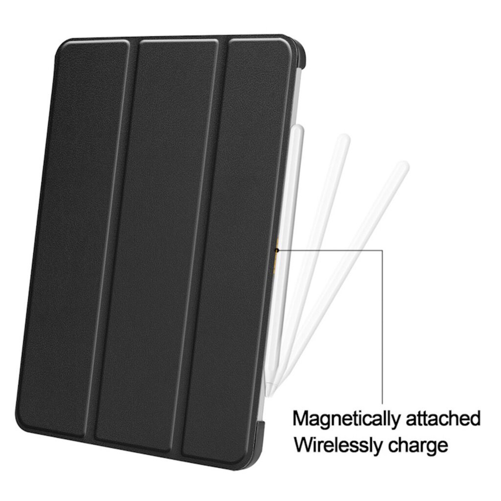 iLike Tri-Fold Eco-Leather Stand Case Samsung Galaxy Tab S9 11'' X710 / X716B / X718U (2023) Musta hinta ja tiedot | Tablettien kotelot ja muut tarvikkeet | hobbyhall.fi