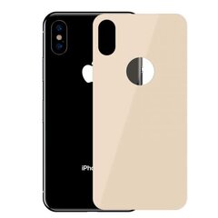 Baseus iPhone Xs Max 0,3 mm Täysi peittävä kaareva T-Glass takasuoja Gold (SGAPIPH65-BM0V) hinta ja tiedot | Näytönsuojakalvot ja -lasit | hobbyhall.fi