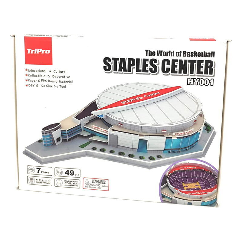 Koripallostadion - Arena STAPLES CENTER NBA Regalo (Lakers) - Puzzle 3D 49 elementtiä hinta ja tiedot | Palapelit | hobbyhall.fi