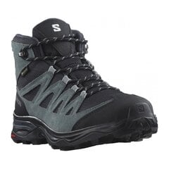 Retkeilykengät SALOMON X WARD LEATHER MID GTX W, musta/harmaa hinta ja tiedot | Naisten urheilu- ja vapaa-ajan kengät | hobbyhall.fi