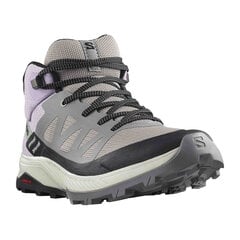 Kengät SALOMON OUTRISE MID GTX W, harmaa/pinkki hinta ja tiedot | Naisten saappaat | hobbyhall.fi