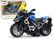 GT Motorcycle Blue 1:14 Drive Pull Back Sound Lights hinta ja tiedot | Poikien lelut | hobbyhall.fi