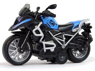 GT Motorcycle Blue 1:14 Drive Pull Back Sound Lights hinta ja tiedot | Poikien lelut | hobbyhall.fi