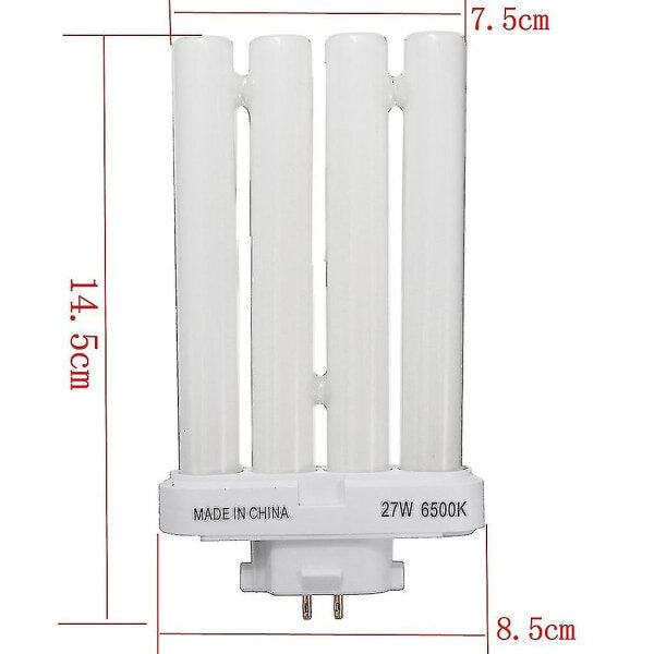 Fml 27ex-n 27w 4-nastainen neliputkinen energiansäästölamppu, 6500k, 4-rivinen lamppu hinta ja tiedot | Tuuletinvalaisimet | hobbyhall.fi