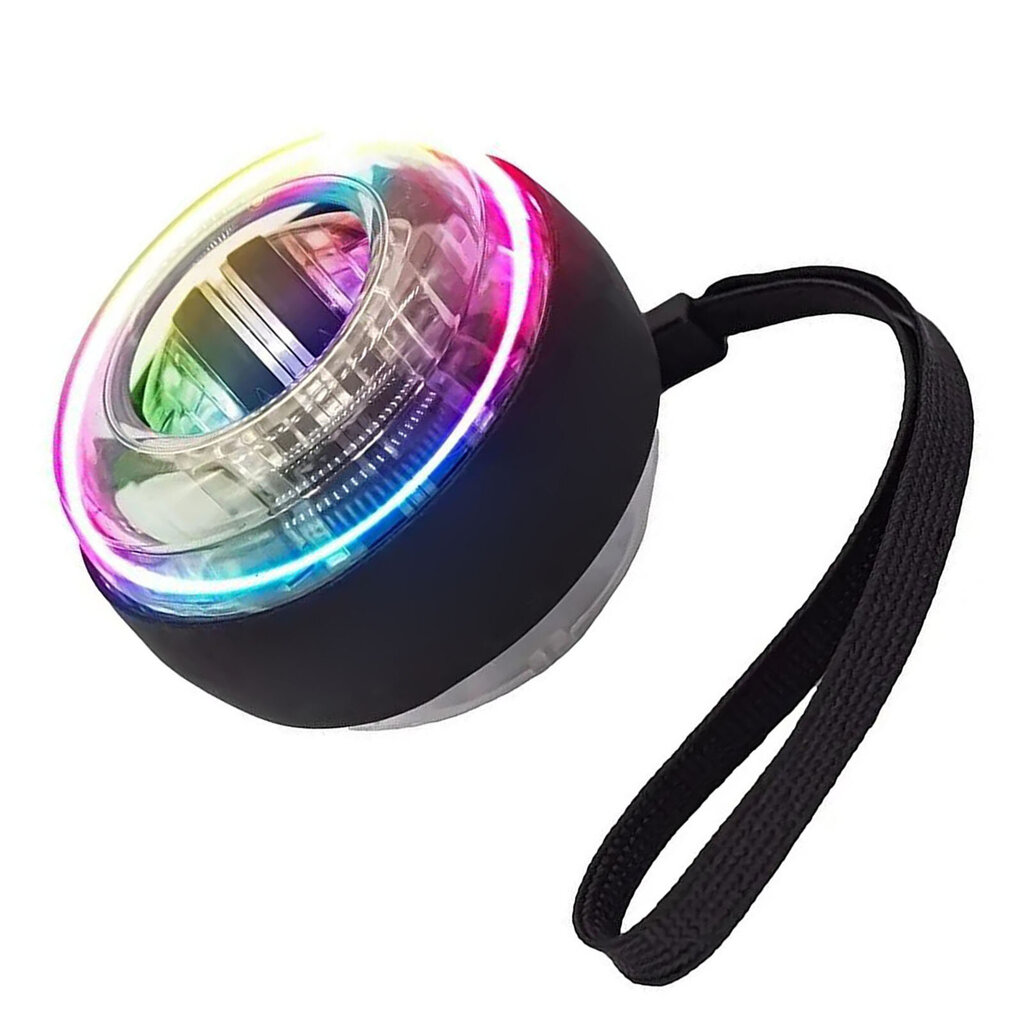 Wrist Ball Fitness Gyroscopic Grip Ball Käsivarsilihasten harjoituspallo itsekäynnistyvällä värillä Vaaleanmusta hinta ja tiedot | Kuntokeskukset | hobbyhall.fi