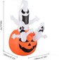 Halloween puhallettava koristeellinen kurpitsahaamu, puhallettava sisustus LED-puutarhavaloilla, haamu, kurpitsa, sopii sisäpihan nurmikon taloon hinta ja tiedot | Puutarha- ja ulkovalot | hobbyhall.fi