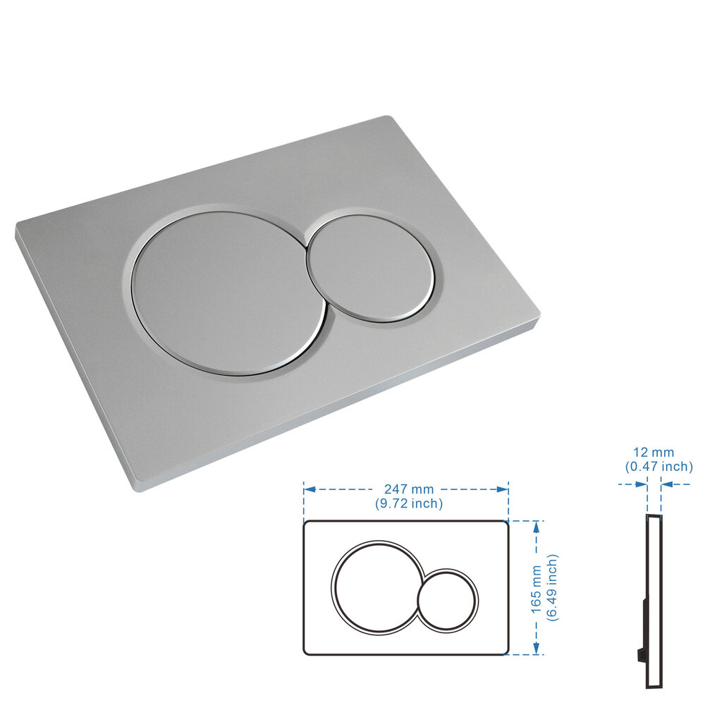 Geberit Sigma01 - SIgma01 laukaisulevy, harmaa115.770.JQ.5 hinta ja tiedot | Ohjain- ja laajennuskortit | hobbyhall.fi