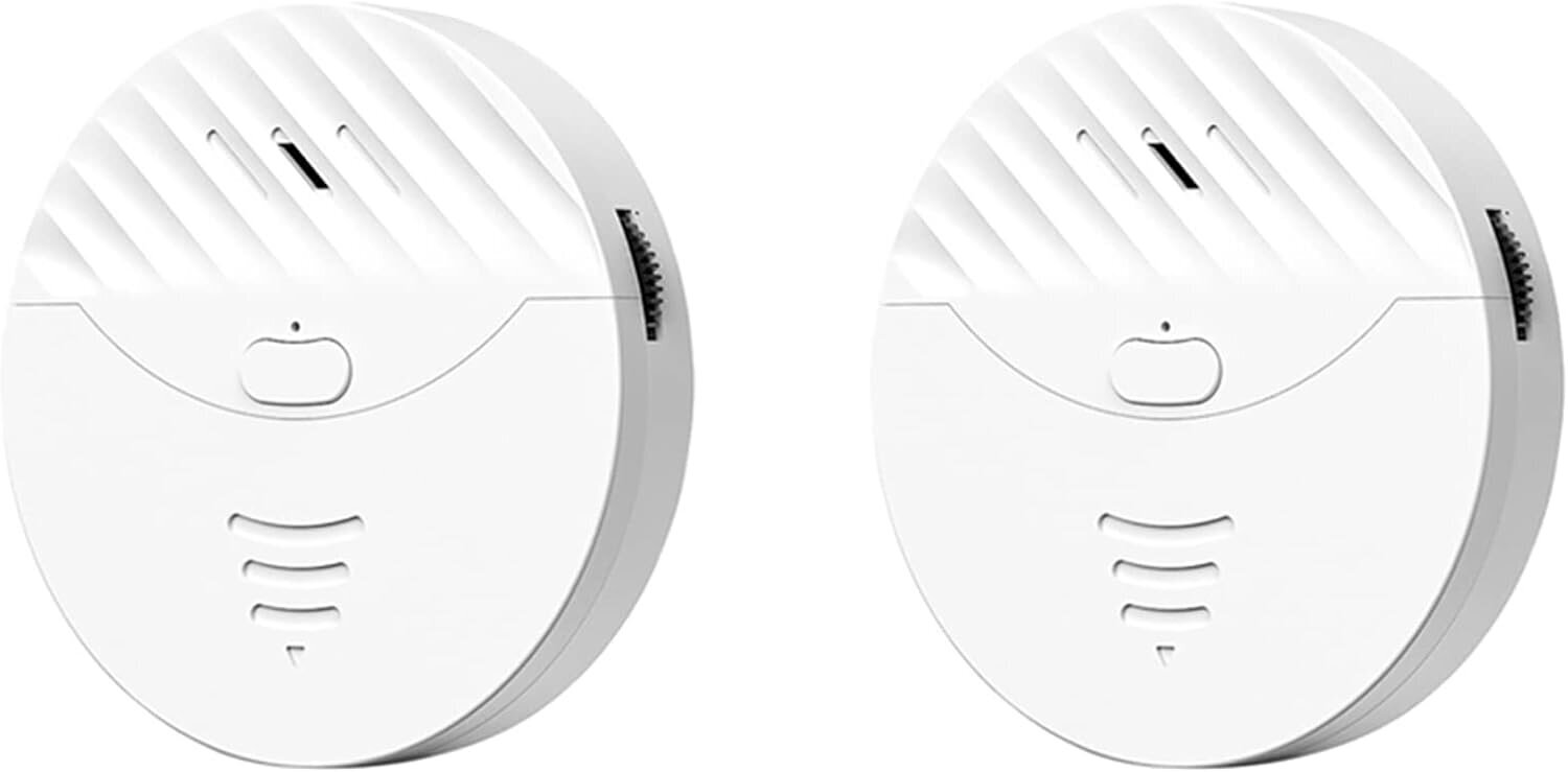 2kpl Tuya Smart WiFi Ovi- ja Ikkunahälytin Tärinätunnistin Turvasuojahälytys, Smart Life (valkoinen) hinta ja tiedot | Turvajärjestelmien tarvikkeet | hobbyhall.fi