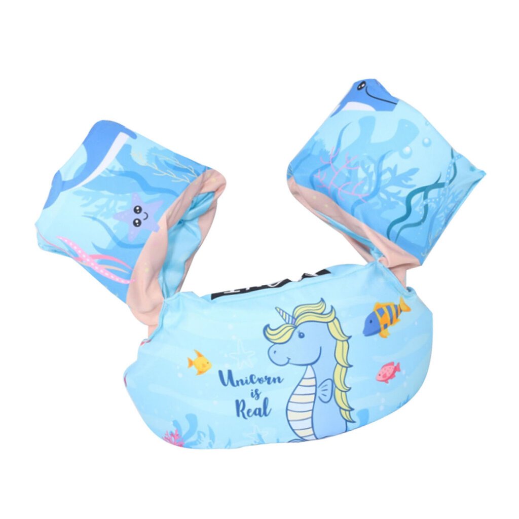 Kids Swim Float Polyesteri ja EPE Foam söpöllä eläinkuviolla taaperoiden uimapelastusliivit Pool Sky Blue Seahorse hinta ja tiedot | Vuorikiipeilyvarusteet | hobbyhall.fi