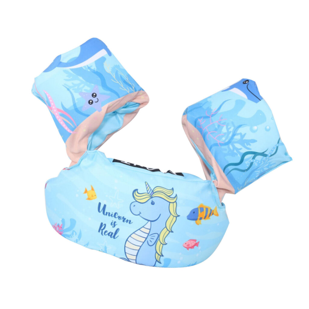 Kids Swim Float Polyesteri ja EPE Foam söpöllä eläinkuviolla taaperoiden uimapelastusliivit Pool Sky Blue Seahorse hinta ja tiedot | Vuorikiipeilyvarusteet | hobbyhall.fi