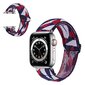 Apple Watch Series 6 / 5 40mm nylonkuvioinen kellonauha - Punaisia Palasia Ja Sininen Multicolor hinta ja tiedot | Älykellojen ja aktiivisuusrannekkeiden lisätarvikkeet | hobbyhall.fi