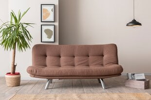 Kolmen hengen vuodesohva Misa Small Sofabed - vaaleanruskea hinta ja tiedot | Sohvat ja vuodesohvat | hobbyhall.fi