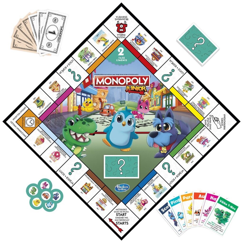 Lautapeli Monopolis Junior, LV, EE hinta ja tiedot | Lautapelit ja älypelit | hobbyhall.fi