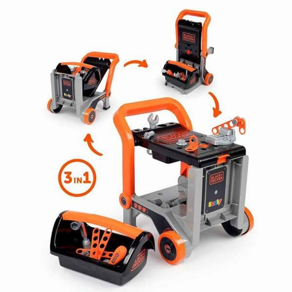 Lasten työkalusarja Smoby Black & Decker hinta ja tiedot | Poikien lelut | hobbyhall.fi