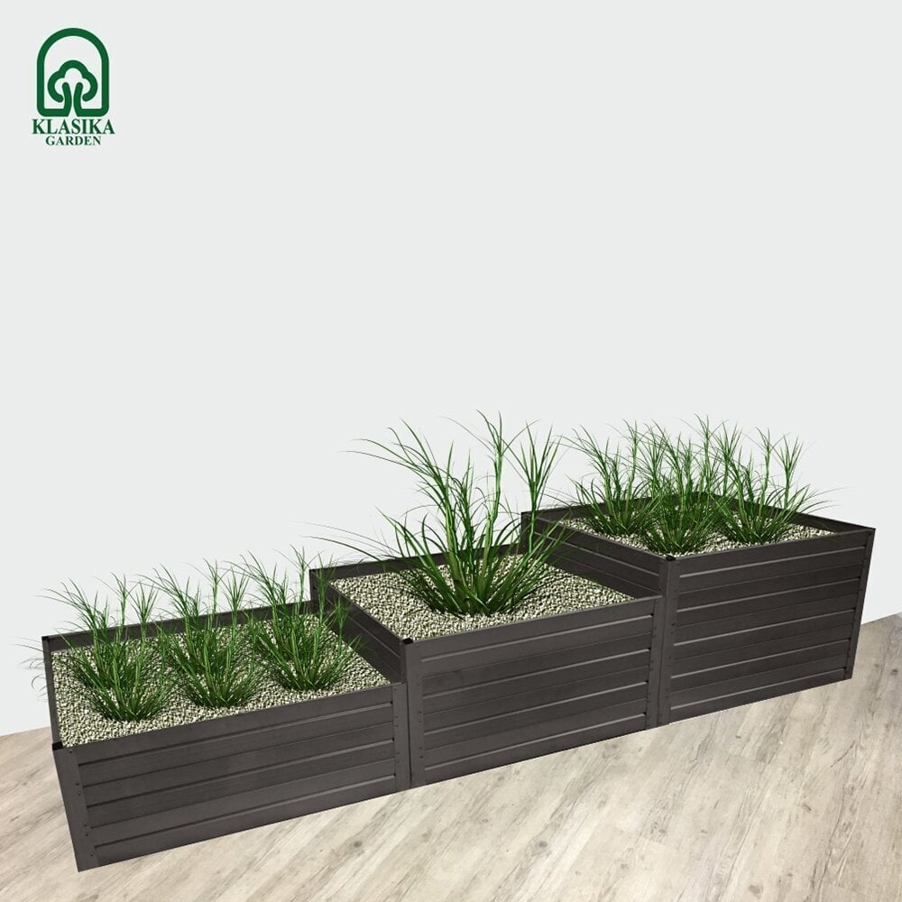 Korotettu ruukku Garden RAL7016 30x2,25x0,75 cm hinta ja tiedot | Kasvihuoneet | hobbyhall.fi