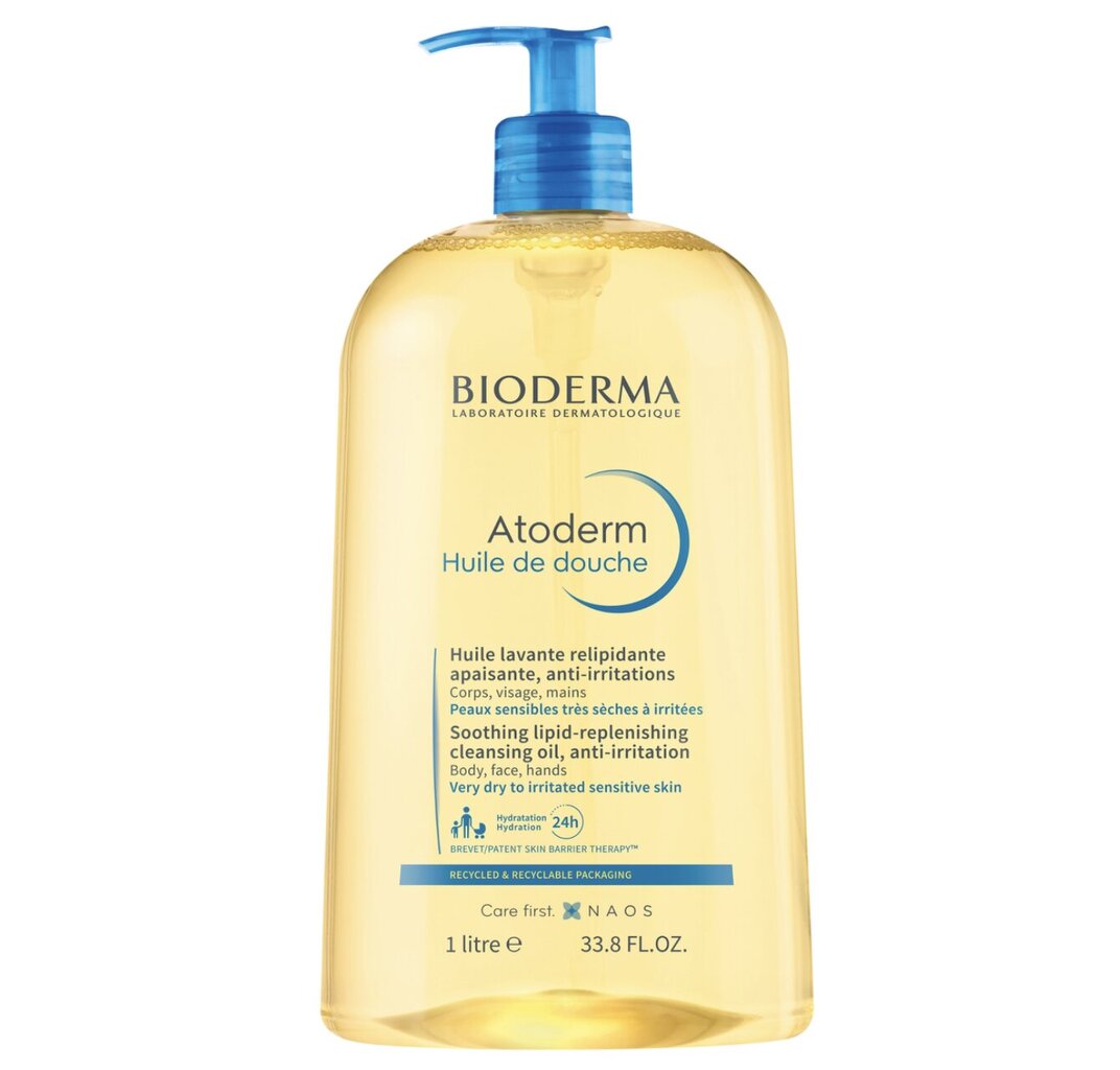 Hellävarainen suihkuöljy Bioderma, 1L hinta ja tiedot | Suihkusaippuat ja suihkugeelit | hobbyhall.fi