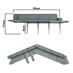 Nurmikon reunalistat 10 m, harmaa Timbela M801-GREY-10 hinta ja tiedot | Aidat ja tarvikkeet | hobbyhall.fi