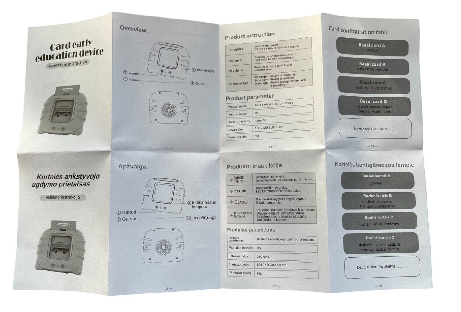 Venäläiset, liettualaiset, latvialaiset ja englanninkieliset opetuskortit, Good Toy (laite+venäläiset kortit) hinta ja tiedot | Kehittävät lelut | hobbyhall.fi