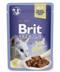 Brit Premium Cat naudanlihalla, 24x85 g hinta ja tiedot | Kissanruoka | hobbyhall.fi