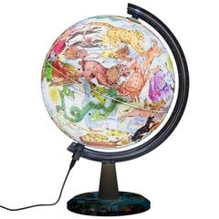 Valolla varustettu maapallo EXERZ Zodiac Globe, 30 cm hinta ja tiedot | Maapallot | hobbyhall.fi