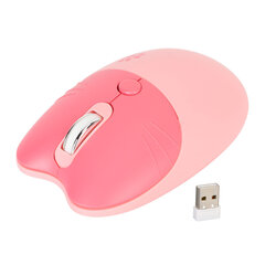 2,4G Cat langaton hiiri mykistetty USB-vastaanotin Söpö kannettava 3-tasoinen DPI-hiiri M3-kannettavalle tietokoneelle Sakura Pink hinta ja tiedot | Hiiret | hobbyhall.fi