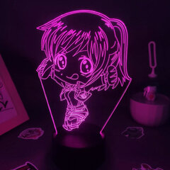 3D Optical Illusion Night Lamp Attack 3D Led Anime Figuuri Sasha Pusero Syntymäpäivälahja ystävälle Lamppu Makuuhuoneen pöytäkoristelu PXJD hinta ja tiedot | Projektorit | hobbyhall.fi