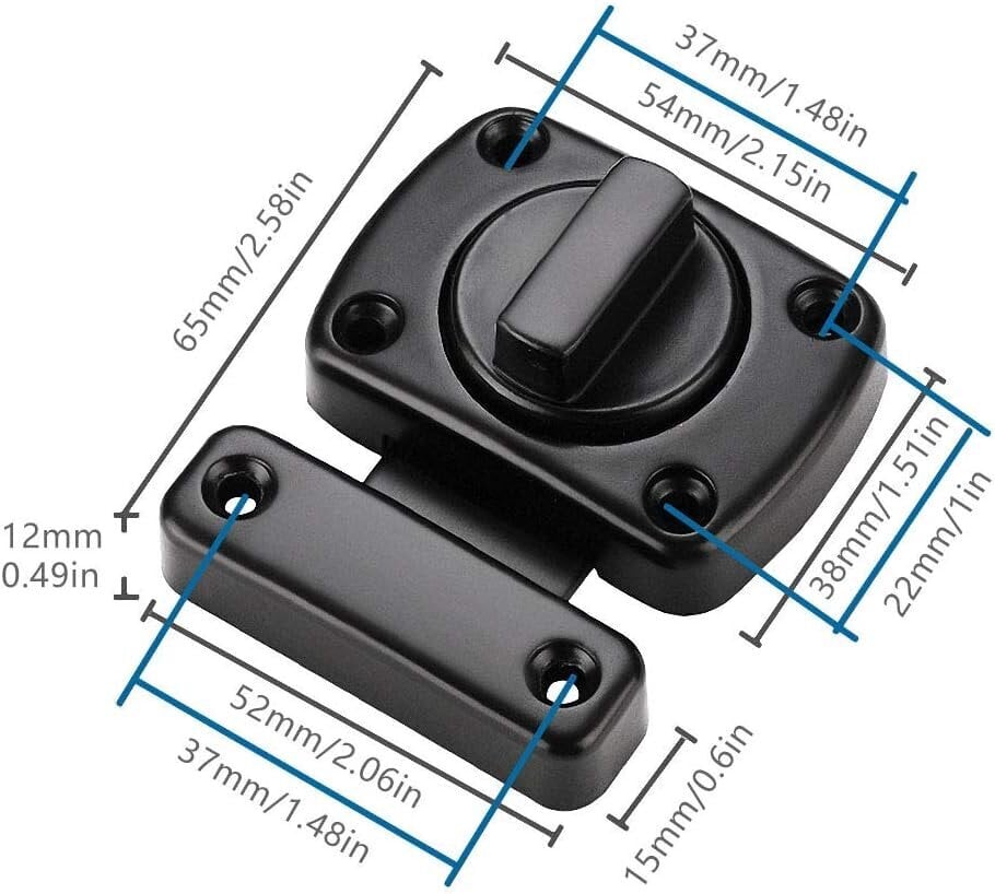 Pyörivä salpa / oven salpa / salpa / puutarhaportin salpa / ruostumaton teräs harjattu pinta / soveltuu useisiin oviin - musta hinta ja tiedot | Kylpyammeet | hobbyhall.fi