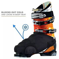 Ouble Ski Shoover Vedenpitävä Lämmin Sho Cover Musta Snow Boot Cover suoja hinta ja tiedot | Laskettelusuojukset | hobbyhall.fi