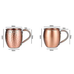 530 ml 100 % puhdasta kuparia muki Moskovan muuli Muki Drum Cup Cocktail Cup Pure Copper Muki Ravintola Baari Col hinta ja tiedot | Lasit, mukit ja kannut | hobbyhall.fi